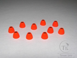 Конусная головка Sm. латунная Fl. Orange ( дл. 4,0 мм. / диам. 5,0 мм. / вн. диам. 2,0 мм. ) 10 шт.