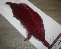 Скальп петуха 1/2 Whiting American Rooster Cape  Grizzly / Red