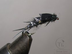 Муха нимфа Biot ( 61 ) GD Black Stone Nymph Stim. крючок № 12