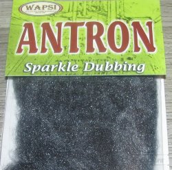 Antron Sparkle Dubbing Charcoal Grey Wapsi
