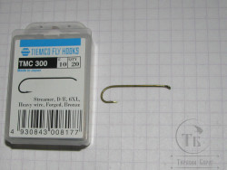 Крючки ТIEMCO Fly Hook TMC 300 № 10 Bronze ( 10 штук )