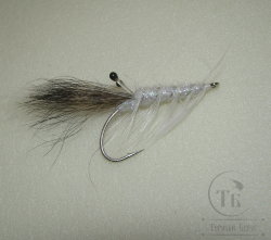 Муха Sea Streamer Shrimp SSH 04  Gray Squirrel Pearl № 1/0