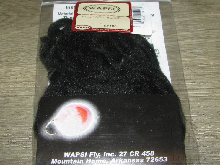 Пряжа для имитации икры Egg Yarn Black Wapsi