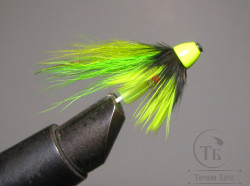 Муха лососёвая TP Cone Fly ( 11 ) Fl. Yellow / Fl. Chartreuse ( пластик 3/4 дюйма )