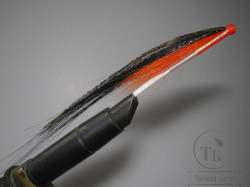Муха лососёвая ( 7 ) Sunray Shadow Monkey Pearl Orange пластик 1 1/2 дюйма