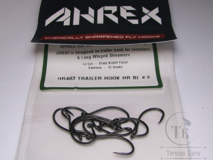 Крючок интрудерный Ahrex Trailer HR 483 № 6 (12 штук) Безбородый