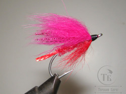 Муха горбушевая ( 12 ) Umba Hot Pink Polar крючок № 1/0