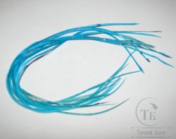 перо Dry Fly (для сухих мух) 10 шт голубое , крючки № 16-18