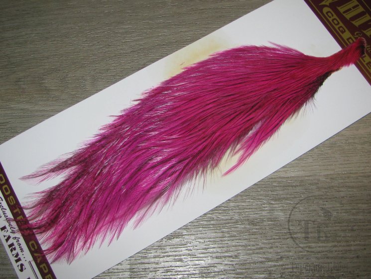 Скальп петуха 1/2 Whiting Coq De Leon  cape Badger Pink