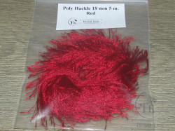 Синель Poly Hackle Red 18 mm 5 m