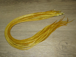Перо Dry Fly (для сухих мух) 10 шт золотисто оливковый, крючки № 12
