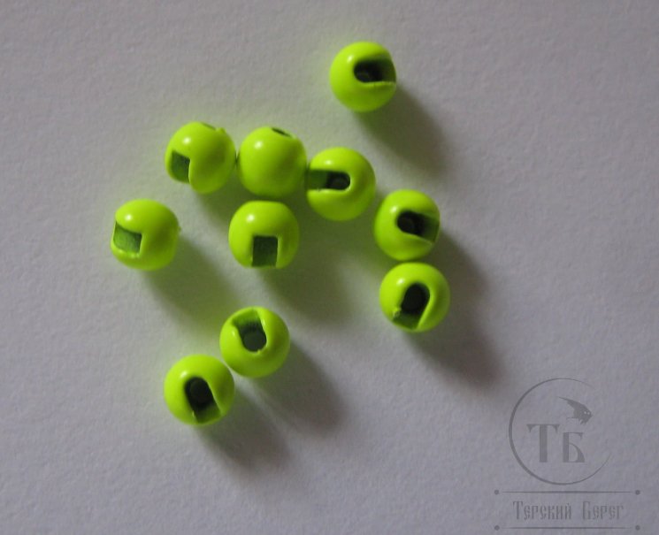 Вольфрамовый шарик с прорезью D 2,3 Fl. Yellow (10 шт)