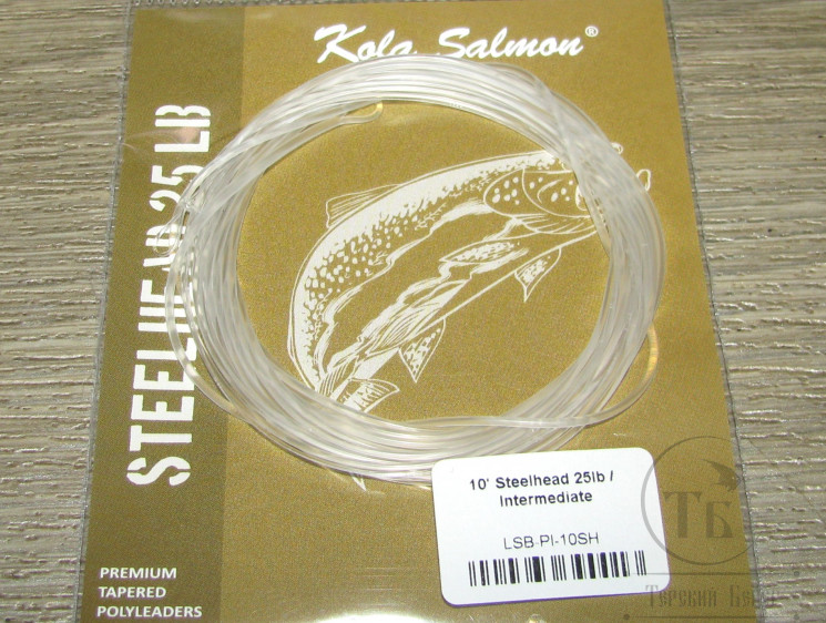 Полилидер 10 Ft ( 3.0 m ) Polyleader Steelhead 25 Lb Intermediate Clear Kola Salmon