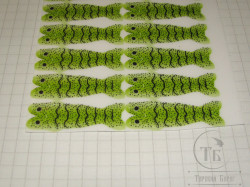Спинки креветок Shrimp Shell Skeleton MD 12 pcs Chartreuse