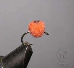 Муха (10) Egg имитация икры  Fuzzi Salmon крючок № 12