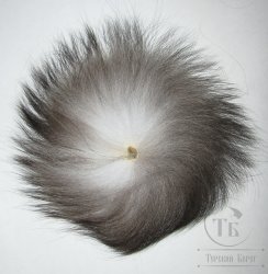 Хвост чернобурки натуральный XL / Silver Fox Natural XL
