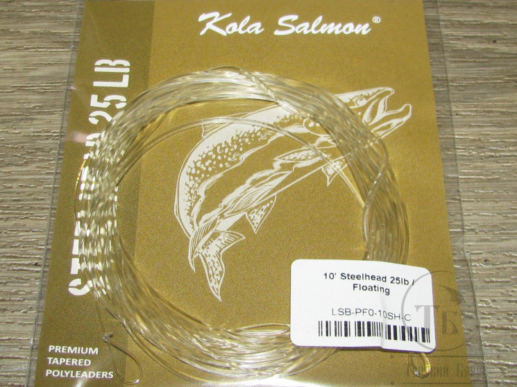 Полилидер 10 Ft ( 3.0 m ) Polyleader Steelhead 25 Lb Floating Clear Kola Salmon