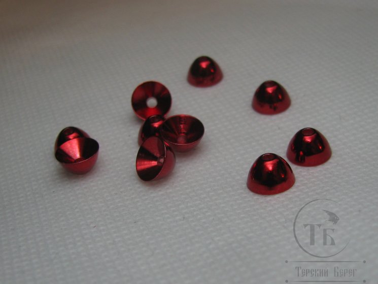 Конус латунный ( полусфера ) 8 мм 10 шт Metallic Red