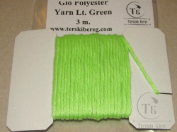 Светонакопительное волокно Glo Polyester Yarn Lt. Green 3 m.