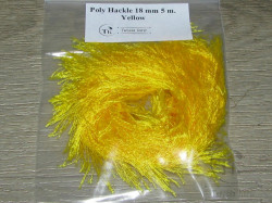 Синель Poly Hackle Yellow 18 mm 5 m