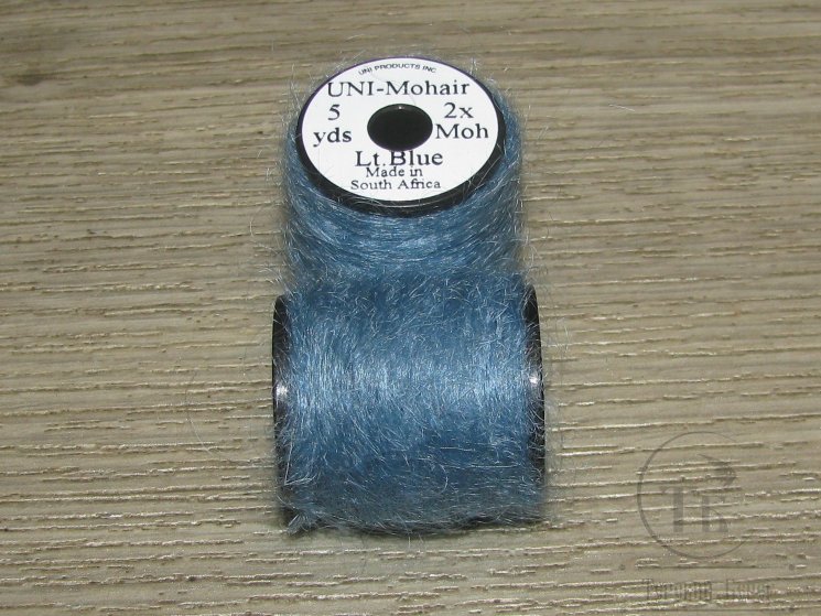 Шерстяная пряжа на катушках UNI - Mohair 5 yds 2x Lt Blue
