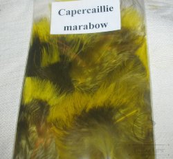 Перья глухаря мягкие Capercailli "marabow"  yellow