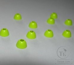 Конус латунный ( полусфера ) 6 мм 10 шт Fl Chartreuse
