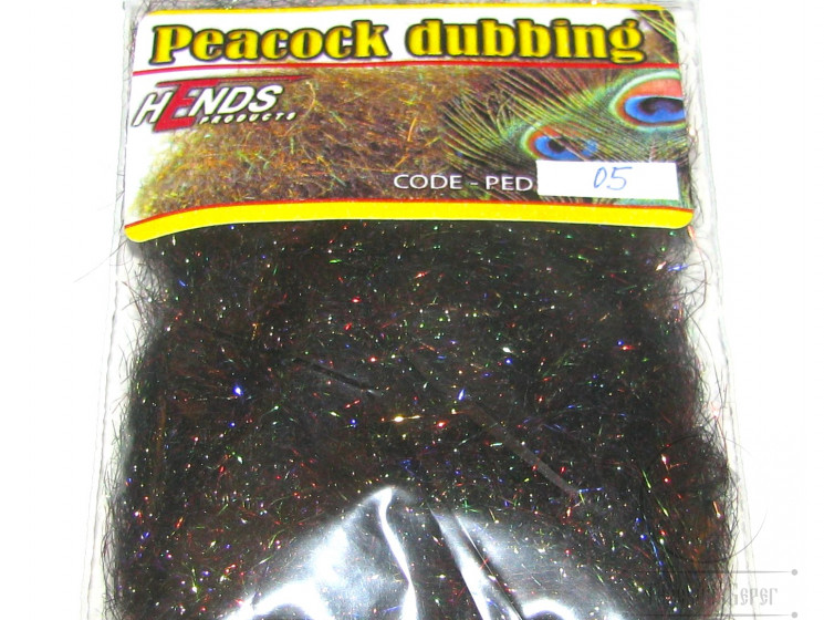 Даббинг Peacock Dubbing Black Green / Red Violet Effect PED-05 Hends