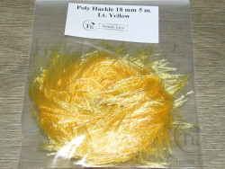Синель Poly Hackle Lt. Yellow 18 mm 5 m