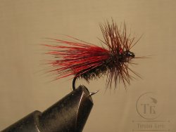 Mуха Caddis  ( 18 ) Claret  кр. № 12