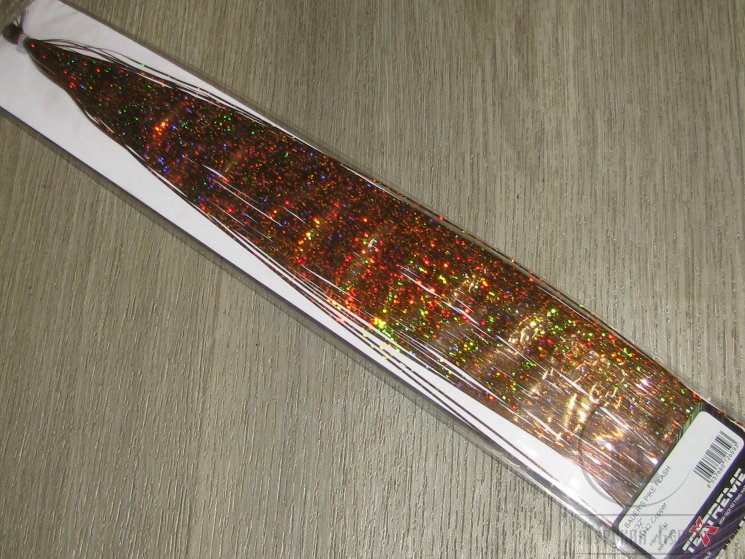 Плоский люрекс Bauer Pike Flashabow Golographic  1/32 Holo Copper Textreme  36 см.