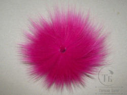 Хвост арктического песца флюр огненно вишнёвый / Fl. Hot Pink Cerise XL