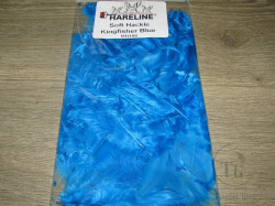Перо курицы и петуха отдельное Soft Hackle Kingfisher Blue Hareline