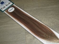 Смесь плоских и крученых Pearl волокон (22 cm) Fish Scale Brown  H2O