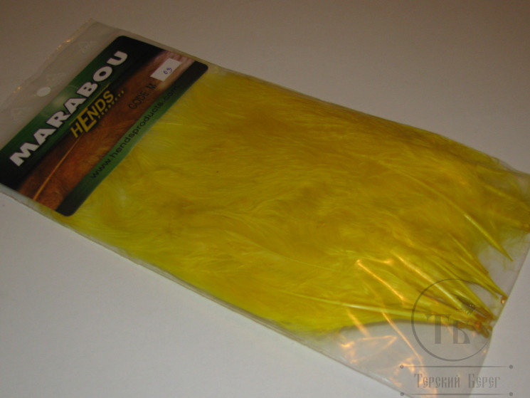 Марабу (отборные перья) Select Yellow 03 Hends