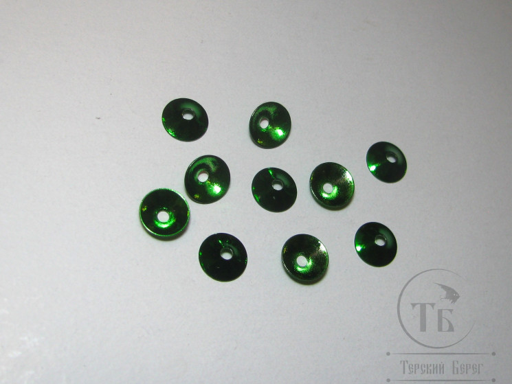 Конус ( турбо диск ) 8 мм 10 шт Metallic Green
