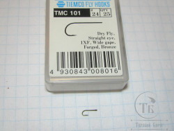 Крючки ТIEMCO FLY HOOK TMC 101 № 24 Bronze (10 штук)