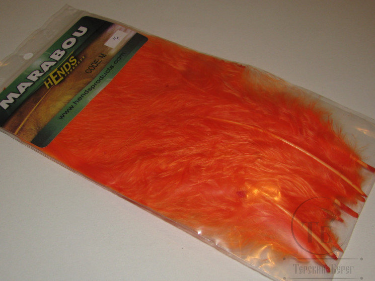 Марабу (отборные перья) Select Orange 16 Hends
