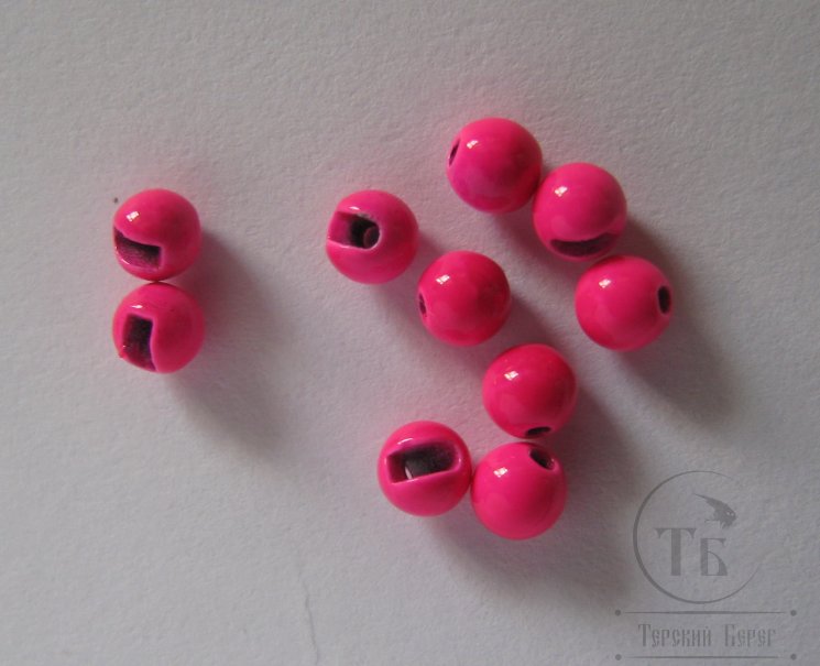 Вольфрамовый шарик с прорезью D 2,8 Fl. Pink ( 10 шт )