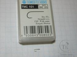 Крючки ТIEMCO FLY HOOK TMC 101 № 26 Bronze (10 штук)