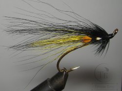 Муха лососевая на одинарном крючке ( 11 ) JC "Golden Killer"  Kumho Salmon Gold № 2