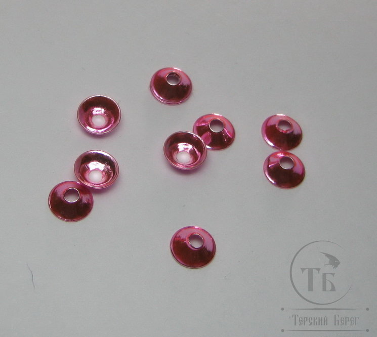Конус ( турбо диск ) 6 мм 10 шт Metallic Light Pink