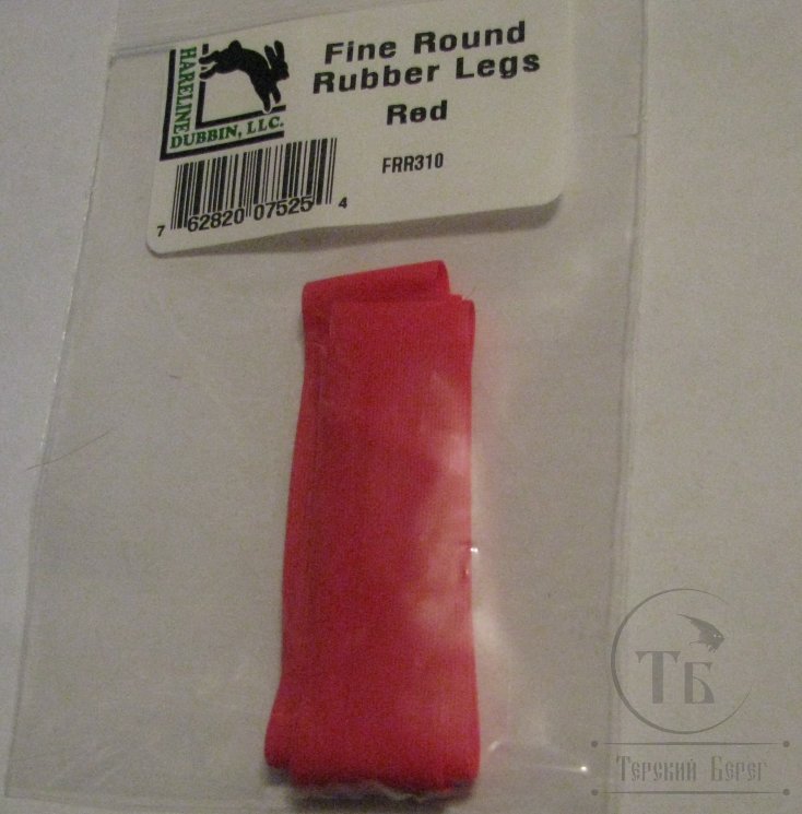 Fine round rubber  Red Hareline