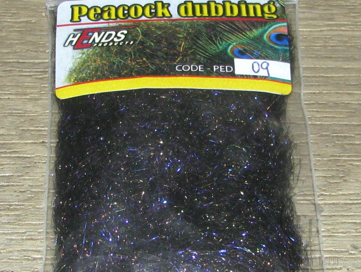 Даббинг Peacock Dubbing Black Green / Violet Effect PED-09 Hends