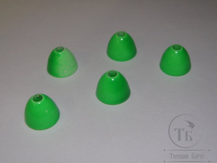  Конус латунный Super Big Fl. Green / Chart. D 11,5 x 3,0 mm ( 5 шт )