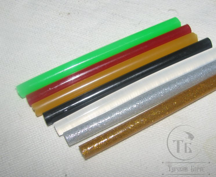 Клеевые стержни (7 цветов 100 мм.)  5/16 Mini Glue Sticks Mix 7 colors