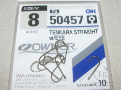 Крючки Тенкара Owner 50457 TENKARA-Straight w/EYE  №8 (11шт)